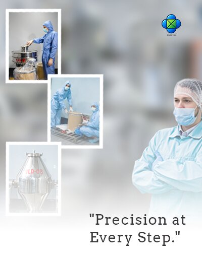 Precision at every step — pharmaceutical manufacturing floor